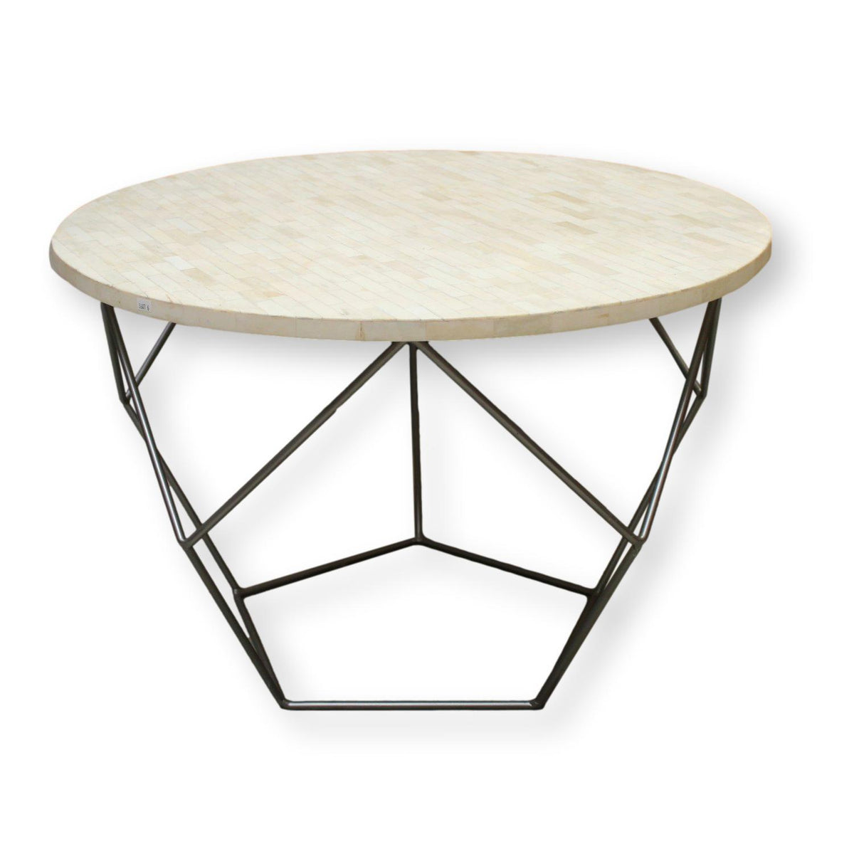 West Elm Round Origami Bone Accent Table