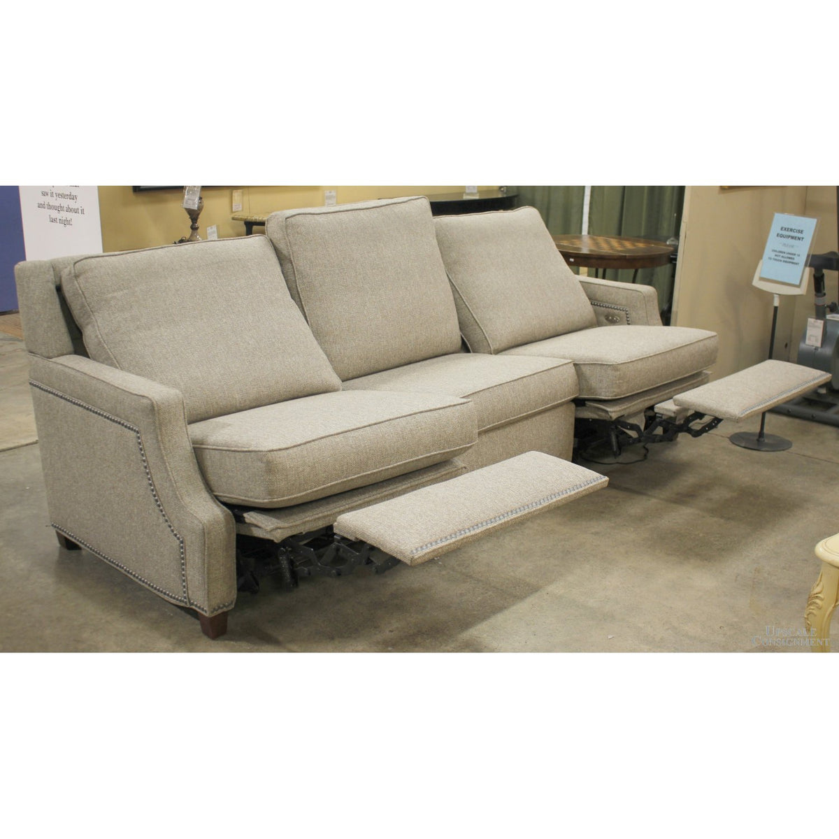 Norwalk Gray Power Dual Reclining Sofa