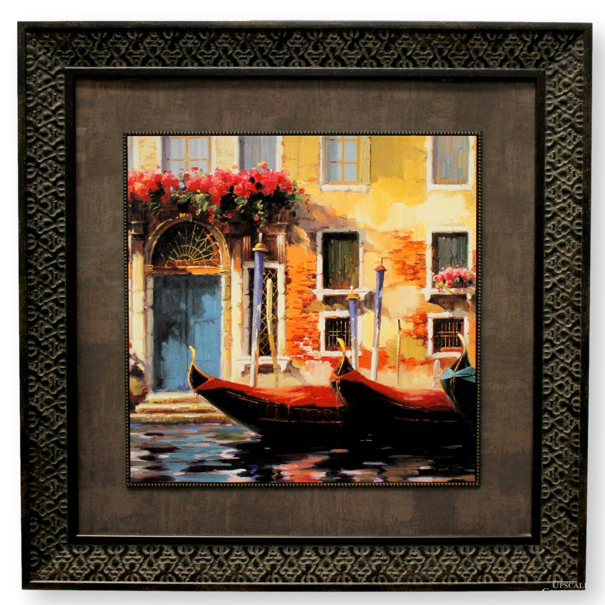 Framed Print 'Venetian Gondolas I' By Marcelo Silva