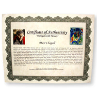 "Harlequin with Flowers" by Marc Chegall