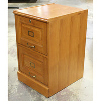 Oak 2 Drawer File Cabinet