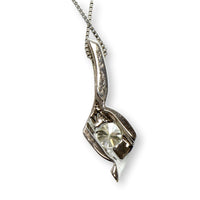 Sirana Collection 14K White Gold .25ct Diamond Pendant Necklace