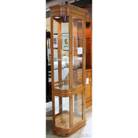 Curved Glass Curio Cabinet