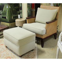 Wicker Chair w/Ottoman