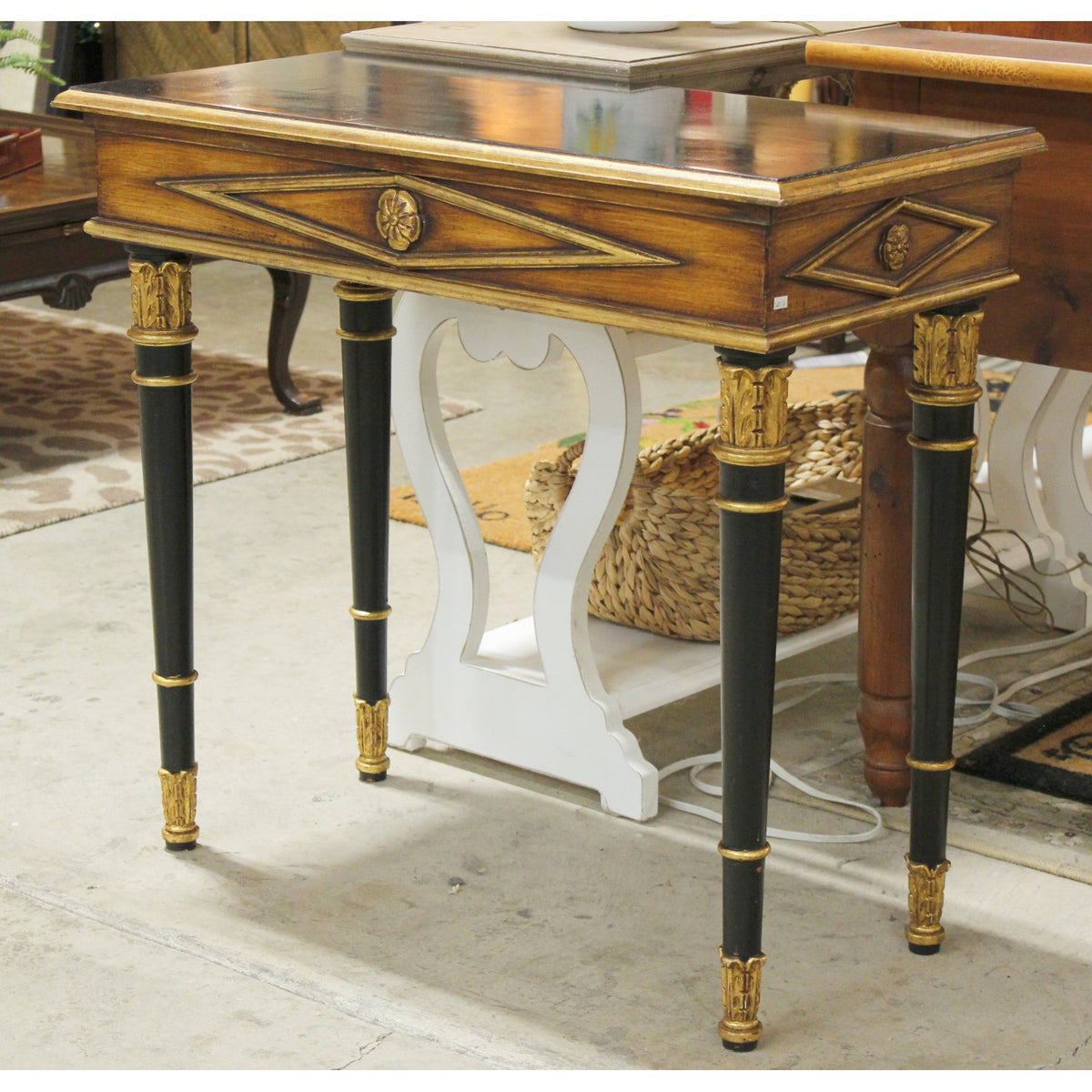 Black & Gold Console Table