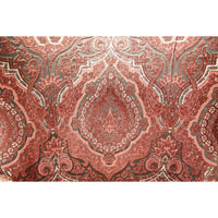 Wingback Chair w/Red Tapestry Upholstery