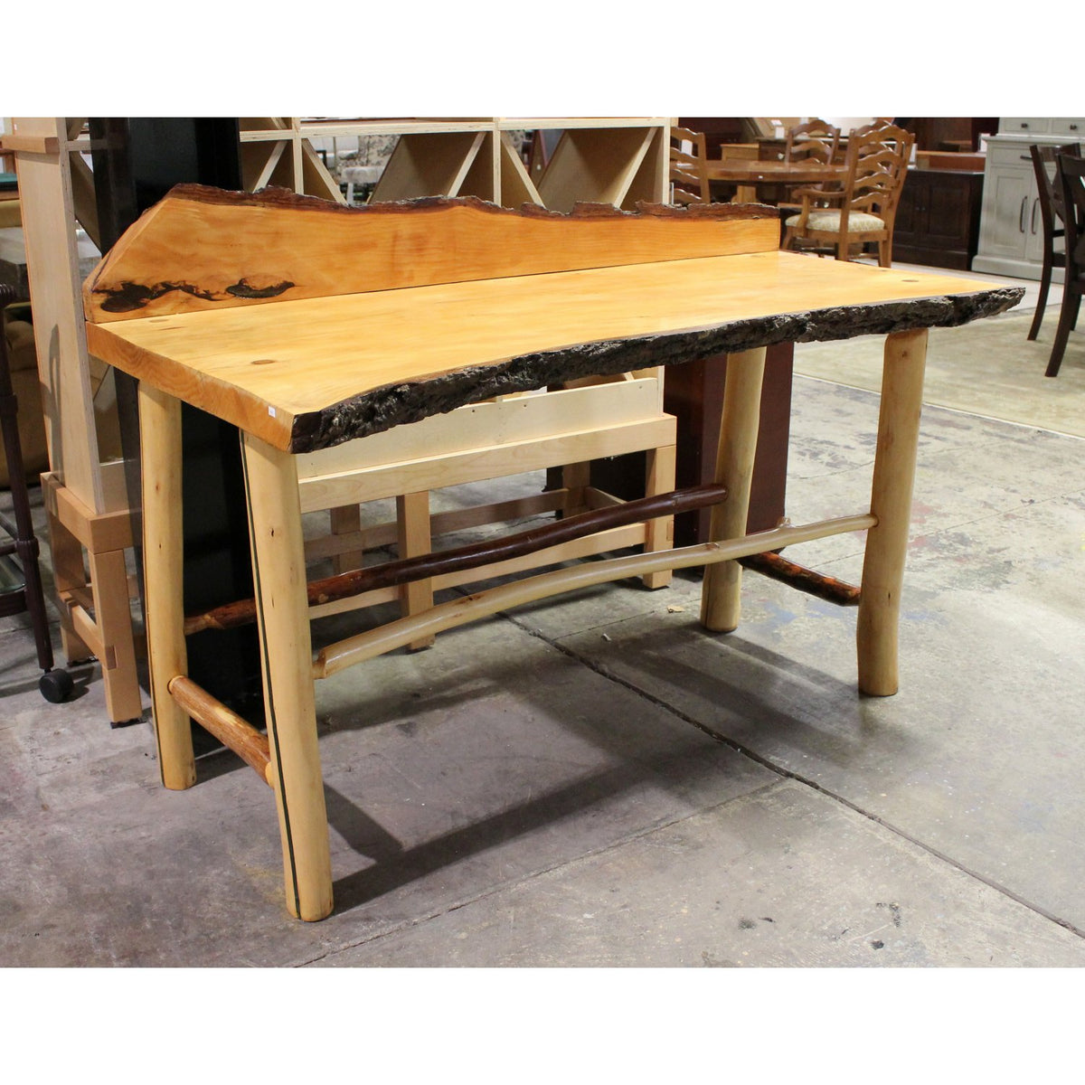 Rob's Stix Live Edge Counter Height Multi-Purpose Table