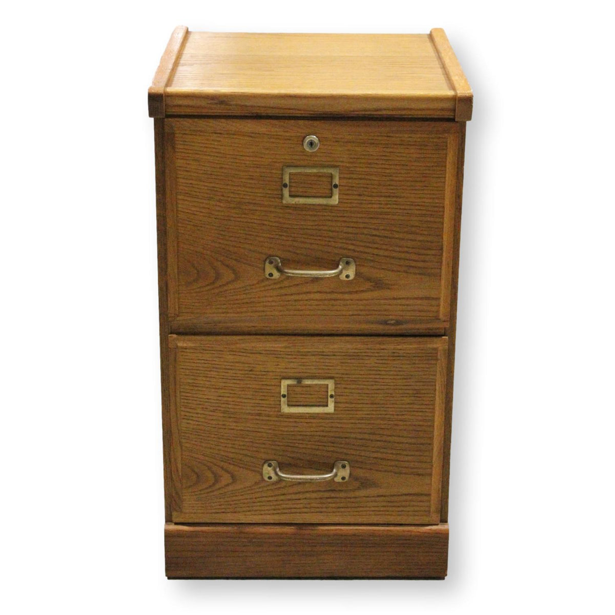 Oak 2 Drawer File Cabinet