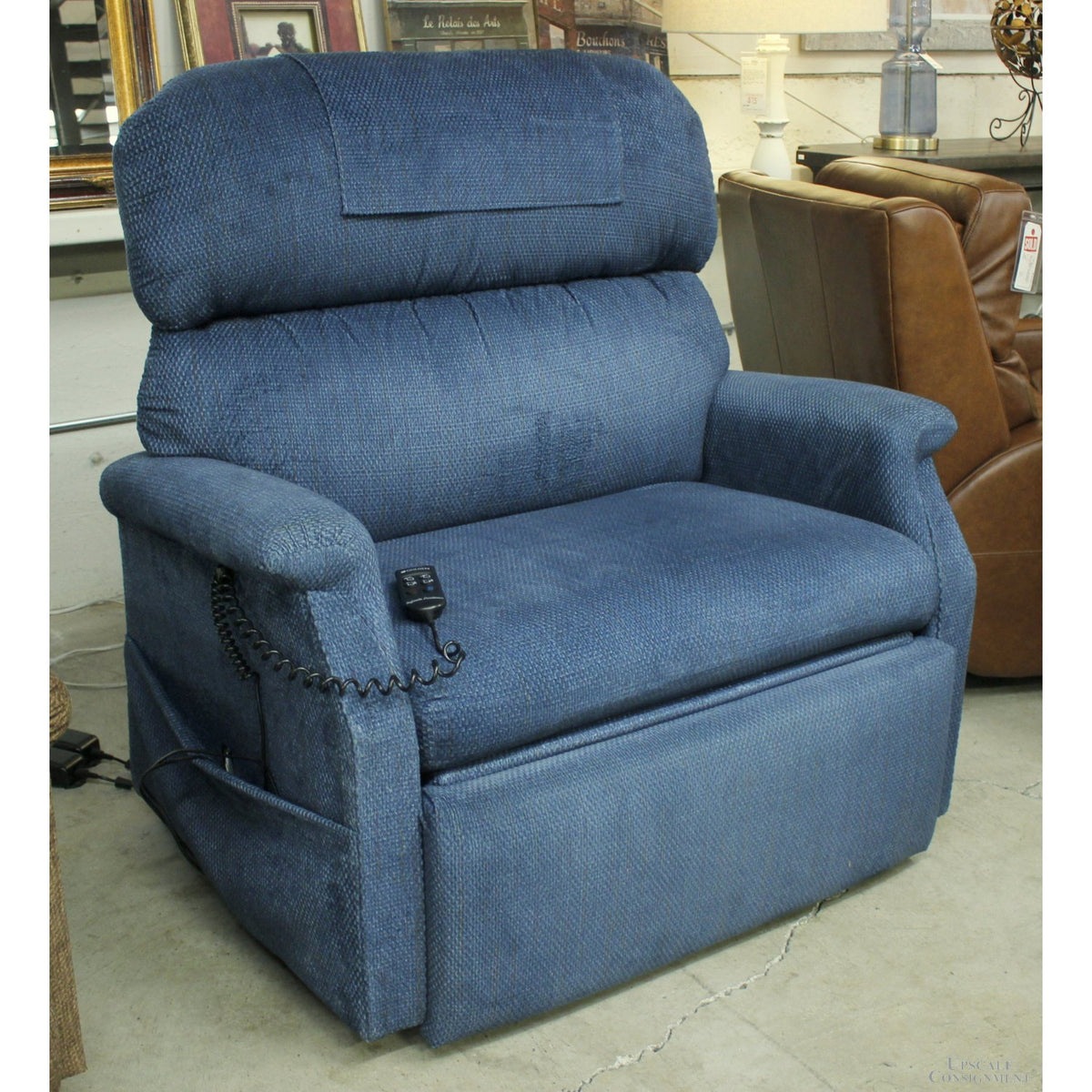 Golden Technologies XXL Dual Motor Blue Power Lift Recliner