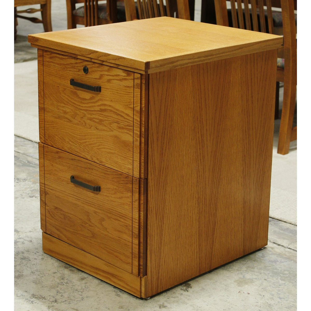 Oak Legal Size 2 Drawer File Cabinet