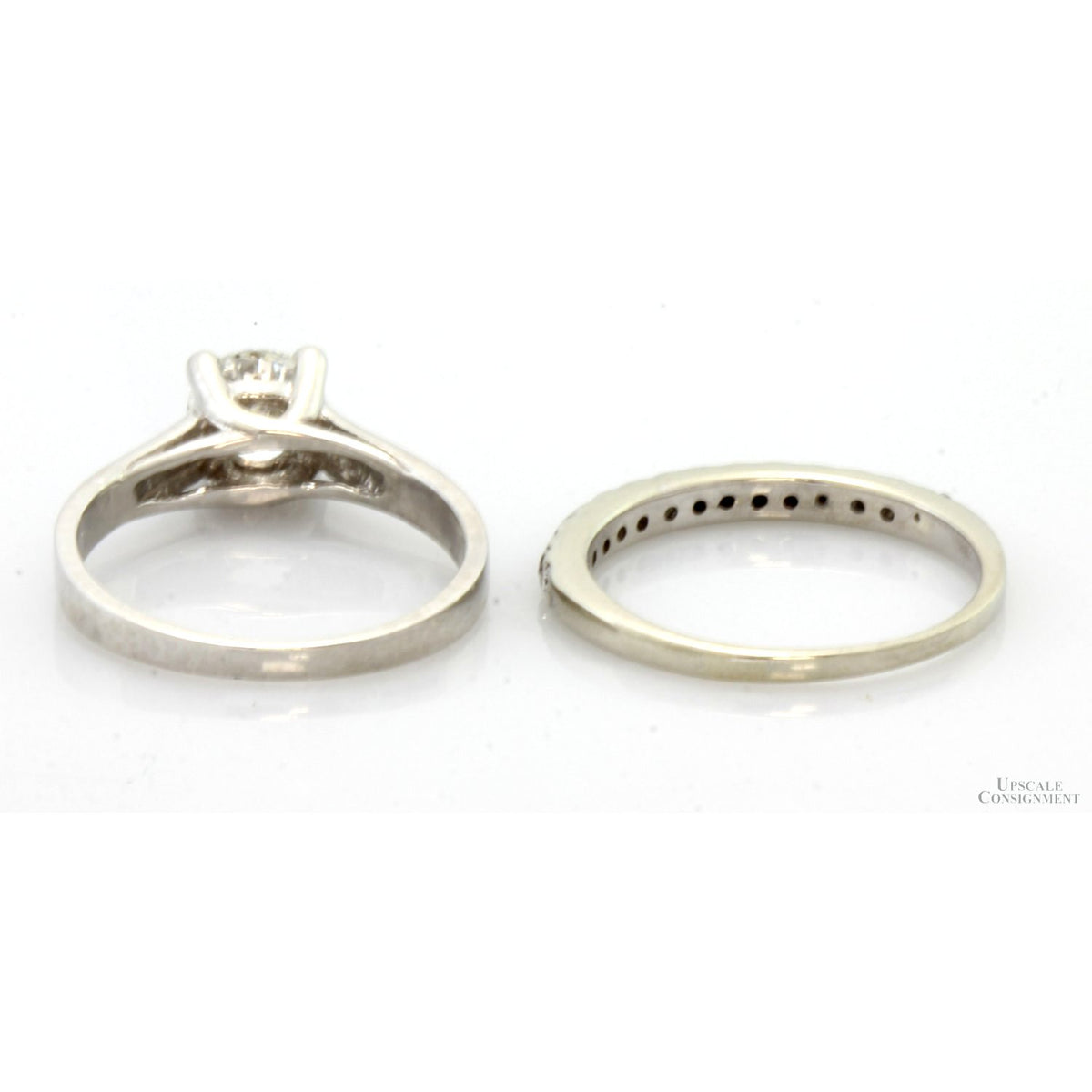 0.85ct GIA Diamond Platinum Engagement Ring | 1.12ctw Set
