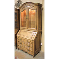 Custom Craft Lighted Secretary Desk w/Hutch