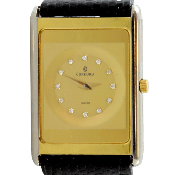 Concord Delirium Ultra-Thin 18K Gold & Steel Diamond Swiss Quartz Watch