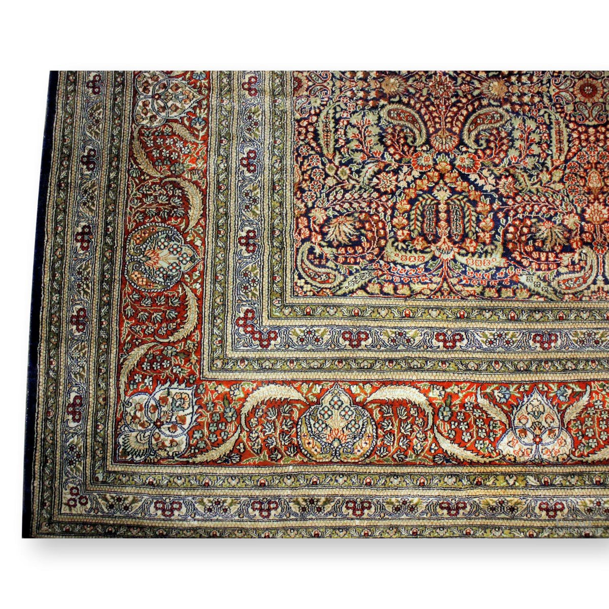 9' X 12' Royal Silk Kashan Area Rug