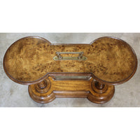 Burlwood Accent Table w/Handle