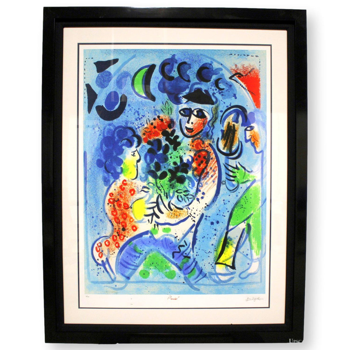 "Harlequin with Flowers" by Marc Chegall