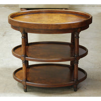 Hooker Furniture Oval 2-Tier End Table w/Removable Tray Top