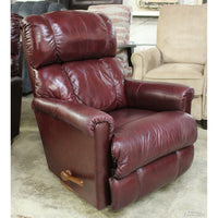La-Z-Boy Burgundy Leather Swivel Rocking Recliner