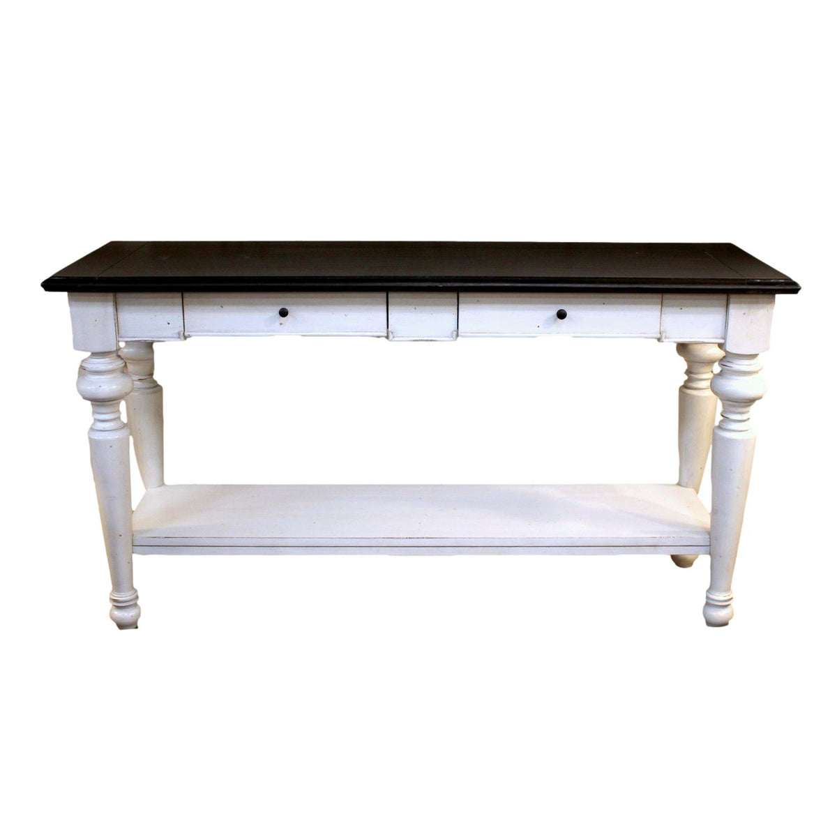 White Farmhouse Style Console Table