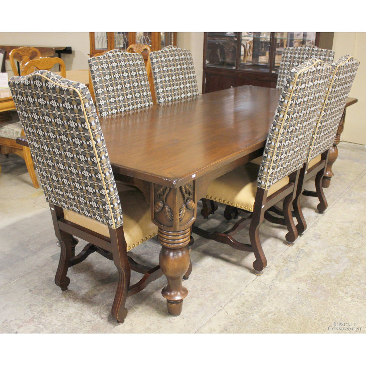 Woodland Furniture Harvest Dining Table w/6 Chairs