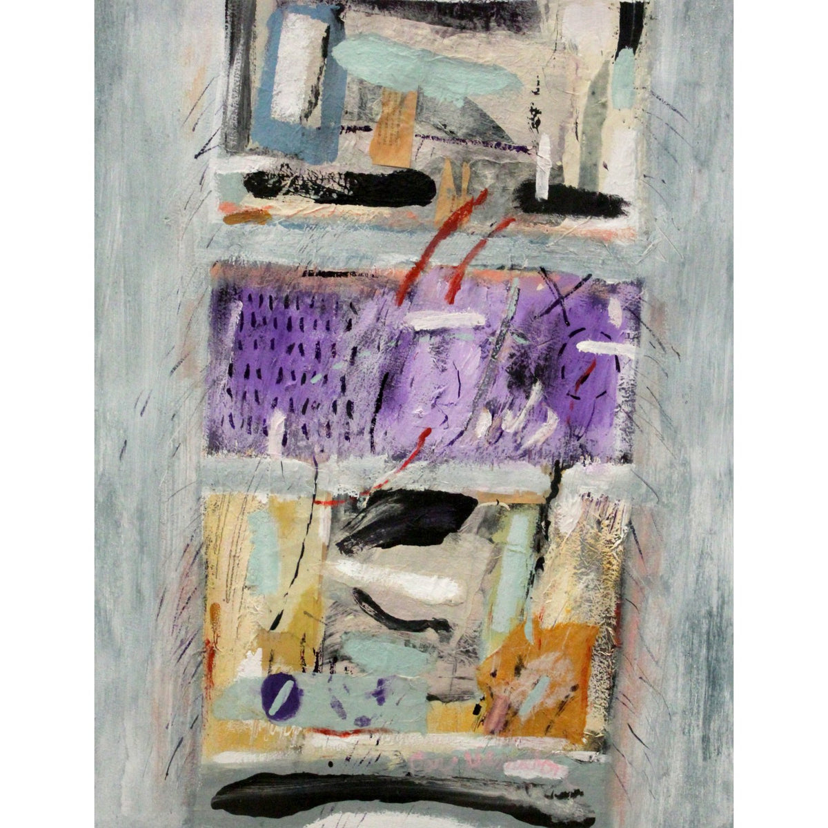 Framed Original Mixed-Media Artwork by Earl Hamilton