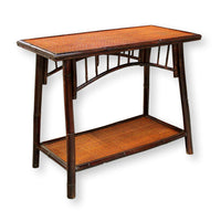 Bamboo & Rattan Console Table