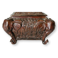 Maitland Smith Elephant Motif Decorative Box w/Lid