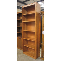 84'' Cherry Veneer Bookshelf