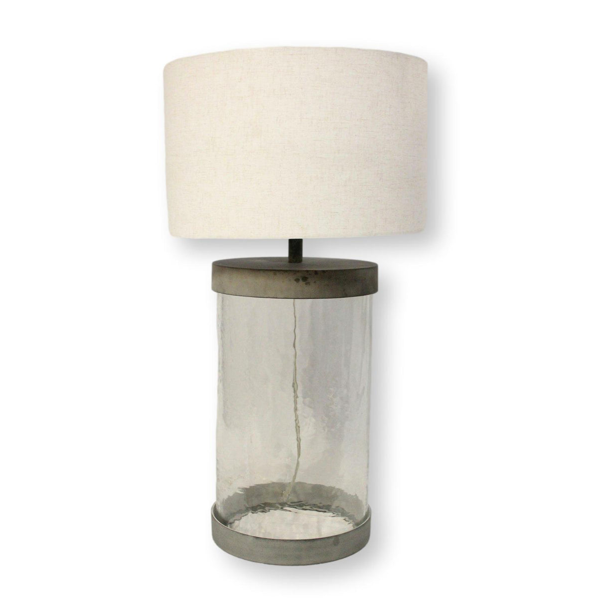 Pottery Barn Glass & Metal Table Lamp