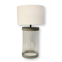 Pottery Barn Glass & Metal Table Lamp
