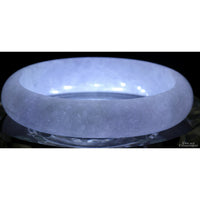 Lavender Grade A Jadeite Jade Oval Child-Size Bangle