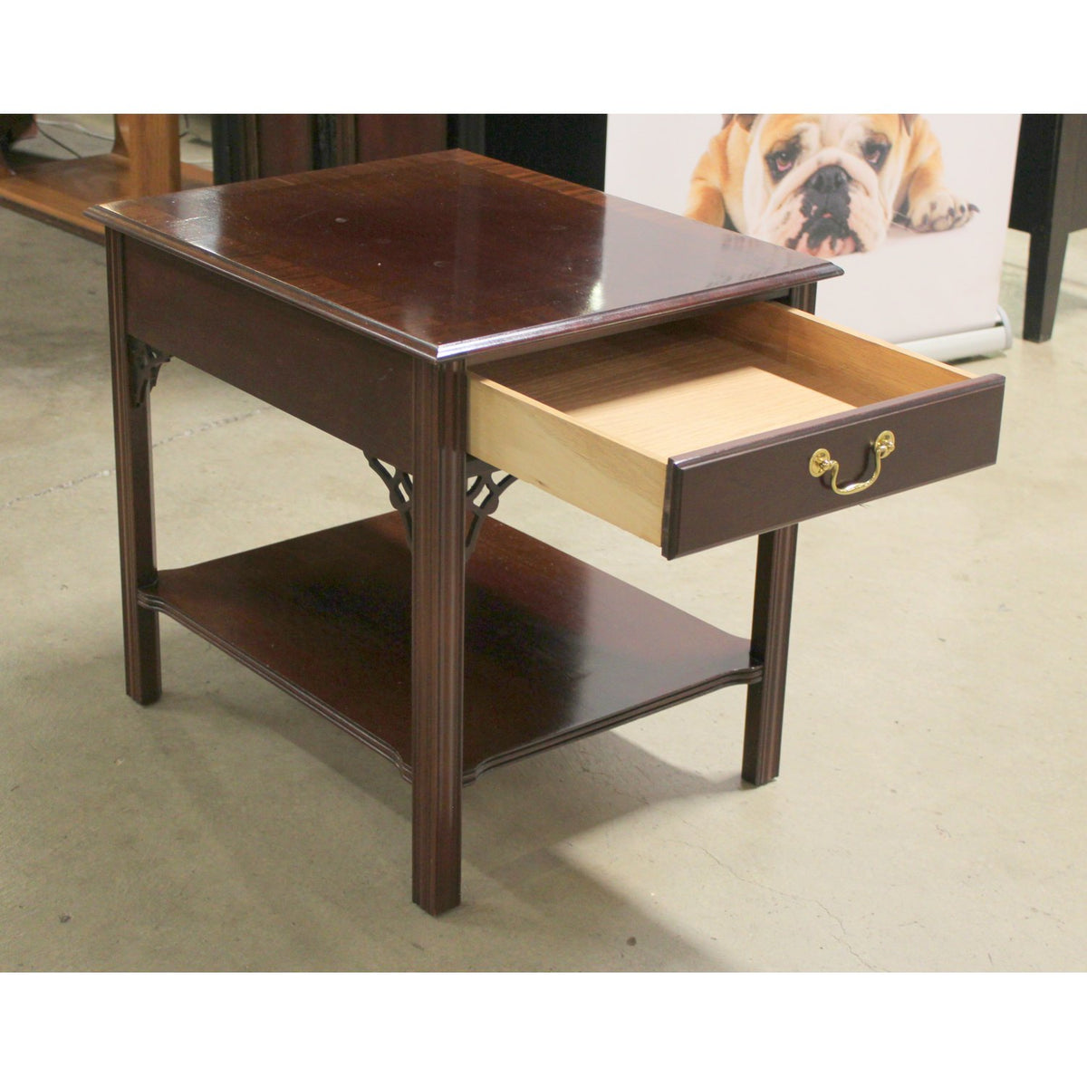 Bernhardt Dark Cherry End Table