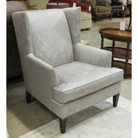 Ethan Allen Silver "Digital" Wingback Chair