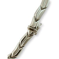 Vintage Italian 14K White Gold Link Necklace 17"