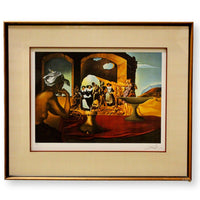 Salvador Dali Framed Print 'Slave Market with the Disappearing Bust of Voltaire'