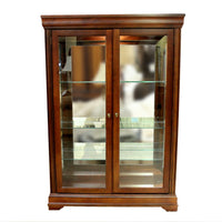 Lighted Mahogany Display Cabinet