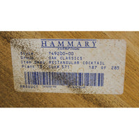 Hammary Oak Coffee Table