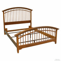 Cherry Spindle Queen Bed