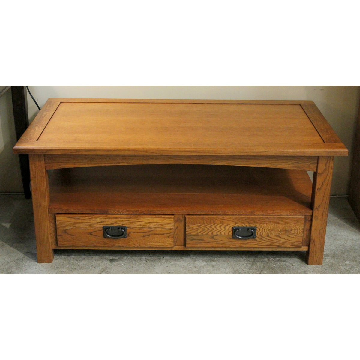 Mission Oak Coffee Table w/2 Drawers