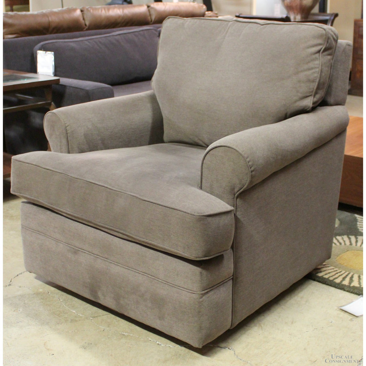 La-Z-Boy Taupe Swivel Glider Chair