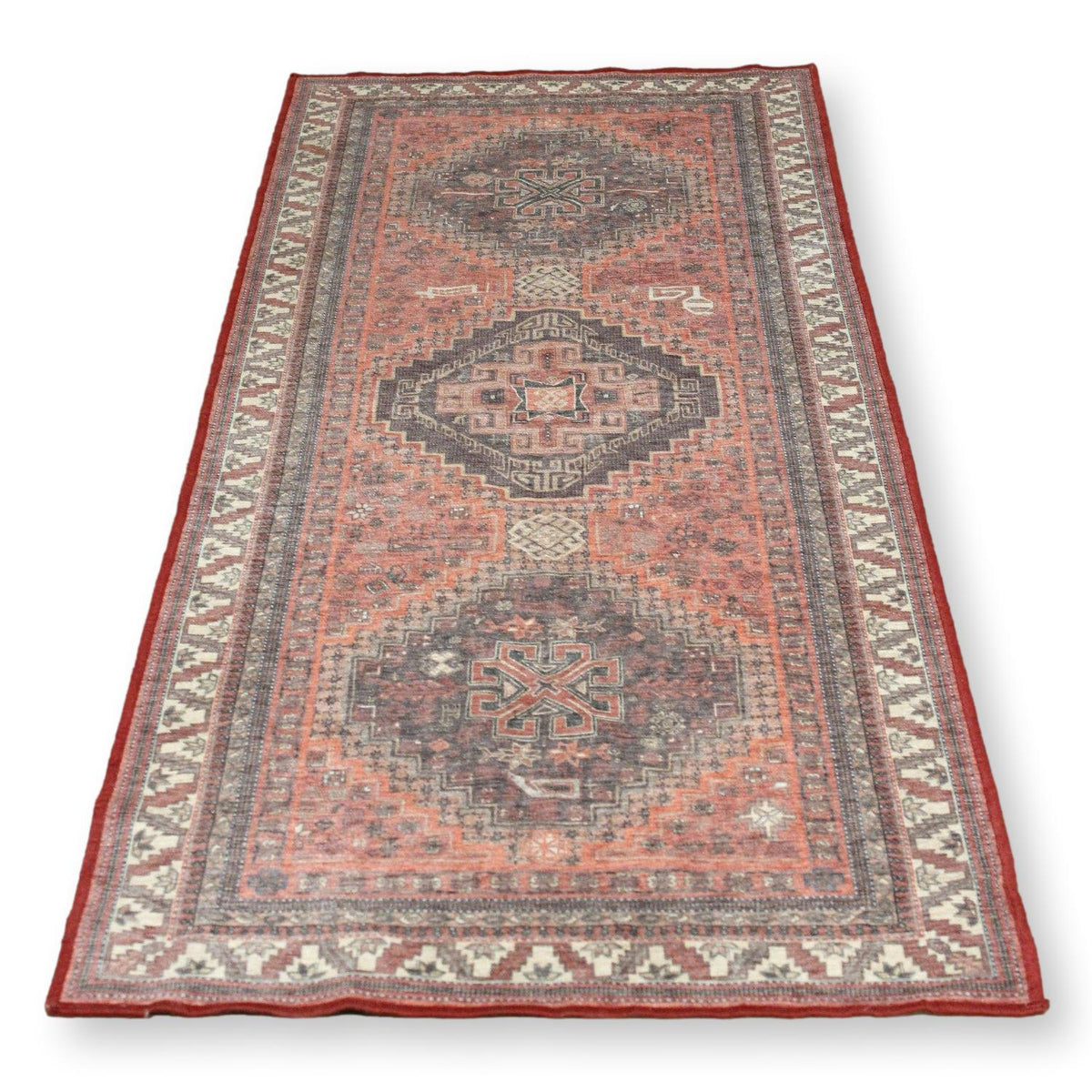 Ruggable 2' 6'' X 6' 10'' Red Runner Rug w/Pad