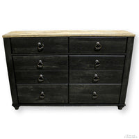 Ashley 6 Drawer Rustic Black Dressser