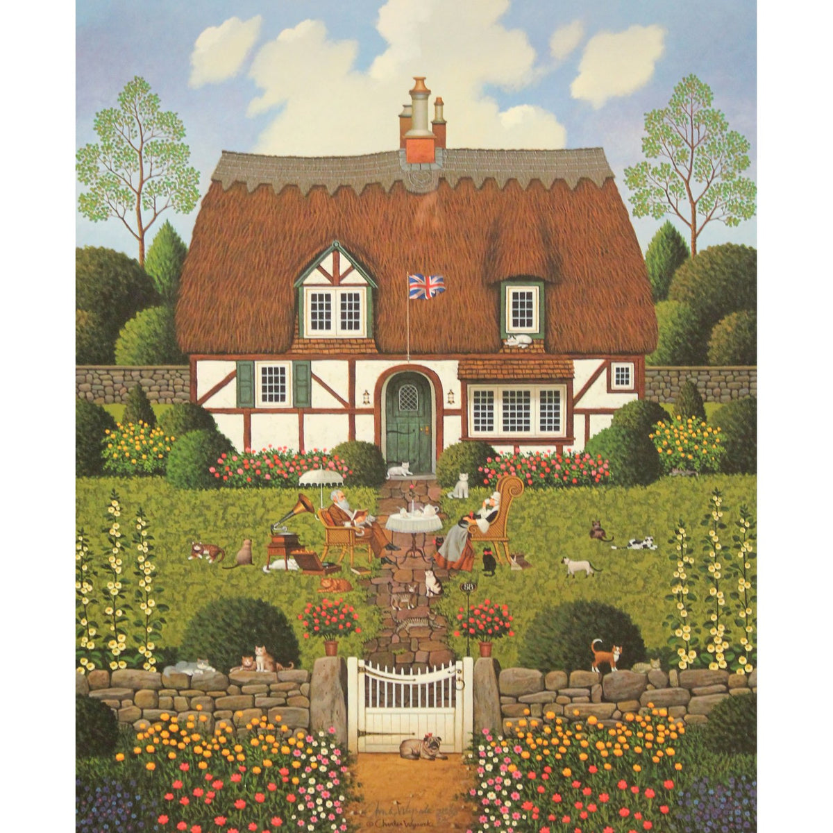 Charles Wysocki Framed L.E. Print "Bach's Magnificat in D Minor"