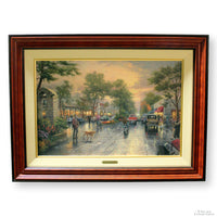 Framed Limited Edition Print "Carmel, Sunset on Ocean Avenue" by Thomas Kinkade