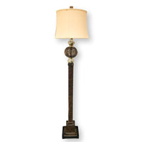 Wicker Finial Floor Lamp