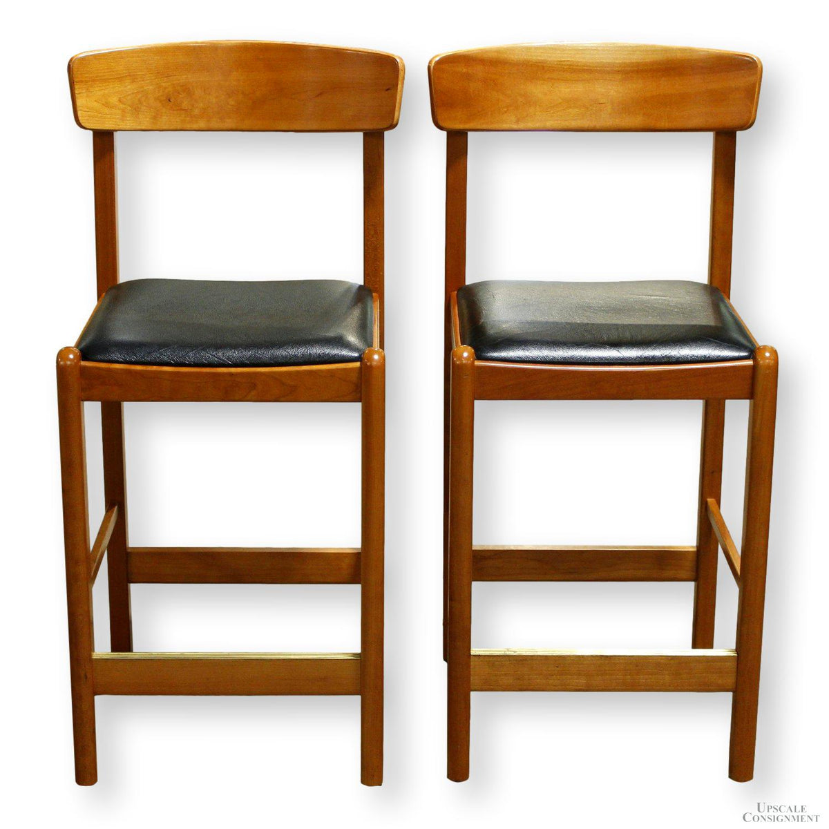 Benny Linden Design Pair of Teak Counter Stools
