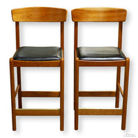 Benny Linden Design Pair of Teak Counter Stools