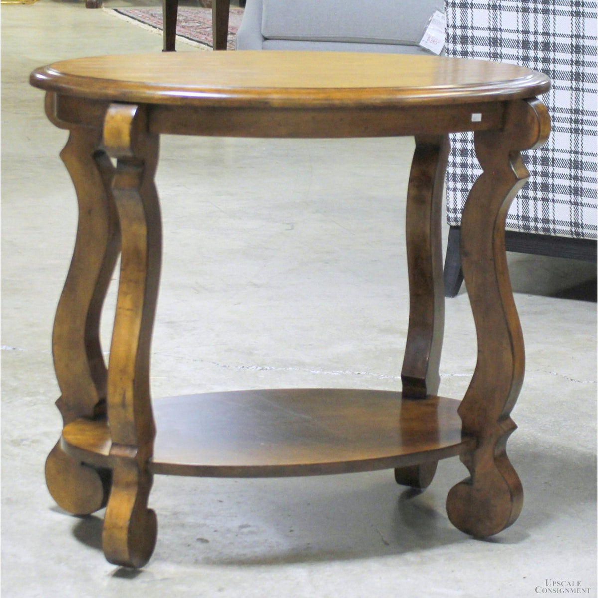 Rustic Oval Accent Table