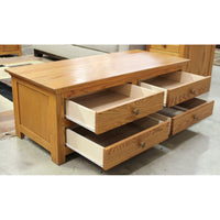 Oak Four Drawer Coffee Table