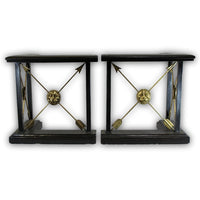 Maitland Smith Pair of  Lion Head Fireplace Fenders